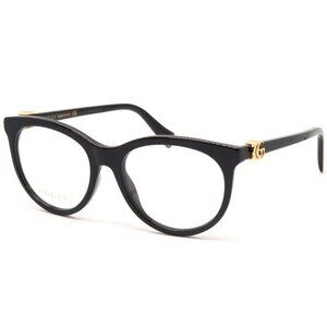 NEW GUCCI EYEGLASSES BLACK WOMEN EYEWEAR GUCCI GG1074O 004